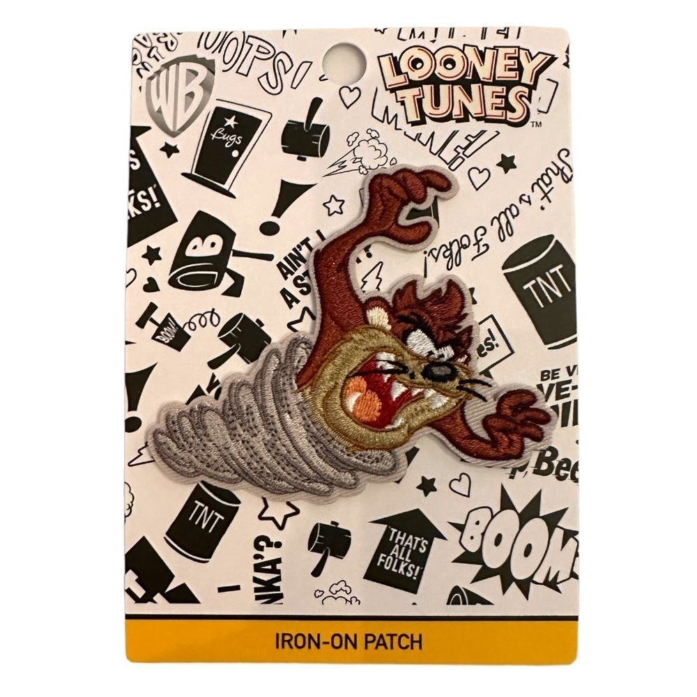 Looney Tunes Loungefly Taz Tornado Tasmania Devil Embroidered Iron On Patch New